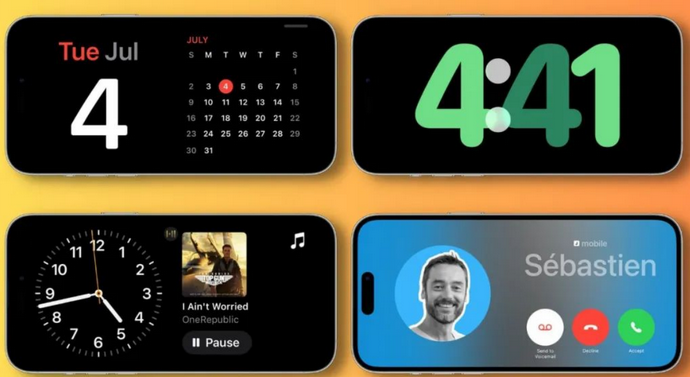 曾都苹果手机维修分享iOS17横屏充电待机显示有什么好处 