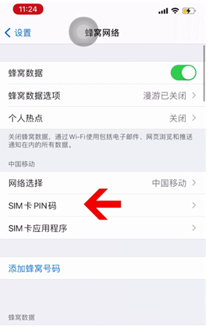 曾都苹果14维修网分享如何给iPhone14的SIM卡设置密码 