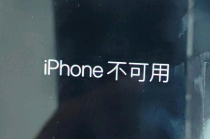 曾都苹果服务网点分享锁屏界面显示“iPhone 不可用”如何解决 